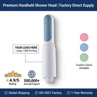 Pommeau de Douche de Voyage Haute Pression Économe en Eau, Portable et Compact, Idéal pour Hôtels et Appartements