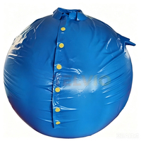 Combinaison gonflable double couche en PVC Blueberry avec pompe, imperméable et durable, pour événements festifs