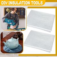 Isolation thermique résistante à la chaleur pour maniques, tissu réfléchissant thermique de 39 x 59 pouces pour la couture, le quilting, les travaux manuels