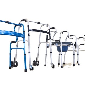 Silla de ruedas, andador, inodoro portátil, apoyabrazos, bastones, máquina de transferencia, silla de ducha, andador para bebés, aleación de aluminio, conveniente - Product Image 5