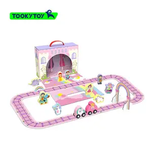 ילדים בבית נייד תפקיד משחק פאזל בית עיצוב מתקפל הנסיכה נושא צעצועים טירה