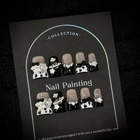 Ongles press-on faits main à pois nude, faux ongles personnalisés avec strass scintillants, capsules d'ongles artificielles, faux ongles