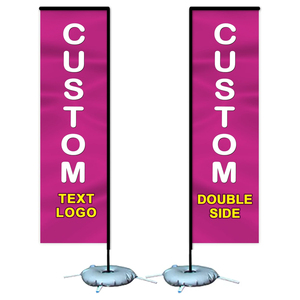 48h Giao hàng nhanh cờ lông phần cứng với sợi thủy tinh Khung thanh Màn hình in Mỹ Vinh Quang swooper lông cờ cực Kit - Product Image 1