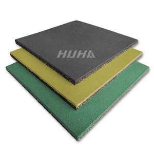 <span class=keywords><strong>HUHA</strong></span> de fábrica a buen precio, baldosas de goma para patio de recreo al aire libre para proteger al usuario, alfombrilla de suelo de goma para área de juegos - Product Image 1