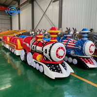 Train sans rails électrique moderne pour parc d'attractions, produit fabriqué en Chine, en vente