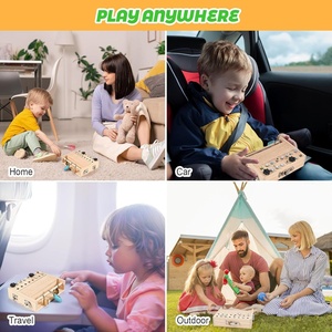 Set di Cacciaviti <span class=keywords><strong>Montessori</strong></span> con Serrature e Chiavi, Giocattolo Educativo Sensoriale <span class=keywords><strong>in</strong></span> <span class=keywords><strong>Legno</strong></span> Ecologico per Bambini e Prescolare - Product Image 4