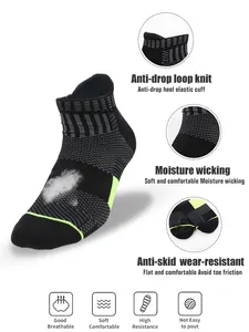 Soccer Socks Custom Low MOQ Wholesale High Quality Athletic Sport Mens New Design Quick Dry Compression Running Socks