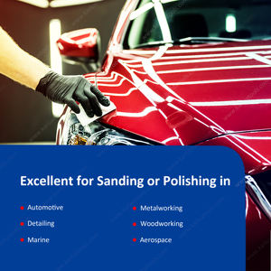 Bloc de ponçage à main sous vide multi-trous, réglable, 70x198mm, pour l'entretien des voitures, meulage mural et plat - Product Image 6