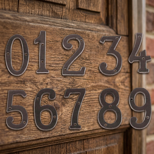 Cast Iron Black Home Decor Signs Numbers & <b>Letters</b> - Product Image 2