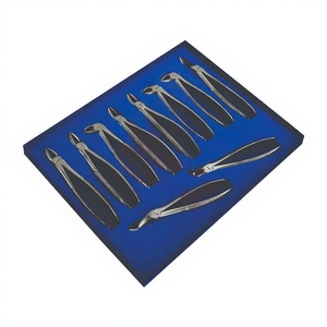 Ensemble de forceps d'extraction dentaire BK Industries, 10 pièces, acier inoxydable, poignée anatomique ergonomique, instruments chirurgicaux manuels, CE - Product Image 2