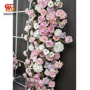 Novedad: Guirnalda de Flores Artificiales de Seda Suave para Centros de Mesa en Bodas y Eventos, Diseño Asimétrico de 1.8-2.4m - Product Image 5