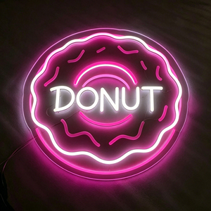 Custom <b>LED</b> Neon Sign UV Printed Design Flexible Rope Light Handmade Glass <b>Tube</b> Neon Sign - Product Image 3