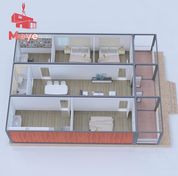 Moderne Luxus 20ft Stahl China langlebige Outdoor-Villa mit Fischgräten dach Ruheraum Outdoor Living Modul Container House
