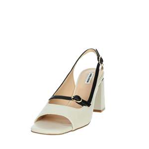 Sandales à talons Mariella Burani pour femme 51161 en cuir noir à bout carré et talon bloc avec bride arrière - Product Image 6