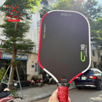 Pala de Pickleball EAVX Gen4 de Fibra de Carbono 3k, Superficie sin Bordes, 42 cm, Termoformada, Ecológica, Resistente al Agua, Raqueta Duradera, Vietnam