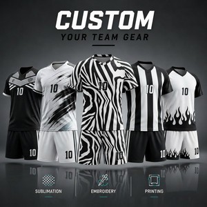 Custom Short-sleeved <b>Shirt</b> Sets Soccer Jersey Football Uniforms Club Jersey High Quality Men's Blank Team Training Soccer Wear - Product Image 4