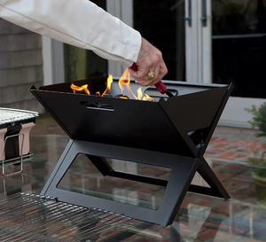 PR-BG001 Charcoal BBQ Grill 3.5mm Cooking Bars <strong>Instant</strong> Foldable &amp; Easy Portability for Outdoor <strong>Barbecues</strong> Camping Traveling - Product Image 2
