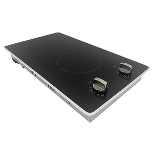 Table de cuisson en céramique de 30cm avec 13A câblé ou enfichable <span class=keywords><strong>Domino</strong></span> 2 brûleurs Table de cuisson électrique Table de cuisson infrarouge de conception intégrée - Product Image 2