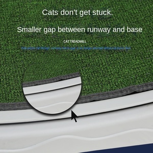 Rodillo de cinta de correr grande para gatos modernos, plástico ecológico para <span class=keywords><strong>Fitness</strong></span>, tablero silencioso de alta fibra, estante de escalada de pasarela, juguete - Product Image 2