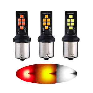1156 BA15S <span class=keywords><strong>P21W</strong></span> R10W 7506 1157 S25 lampadina <span class=keywords><strong>LED</strong></span> Canbus senza errori ambra bianco 12SMD 3030 segnale di direzione per auto freno <span class=keywords><strong>retromarcia</strong></span> 12V - Product Image 1