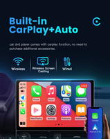 HANTUE Autoradio Android 13,1 pouces Écran IPS/QLED 2000*1200 Android 15 pour CarPlay universel Lecteur DVD de voiture