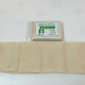 Pansement triangulaire en coton du Guangdong, blanc, non stérile, pour plaies, gaze médicale de classe I, vente directe d'usine - Product Image 3