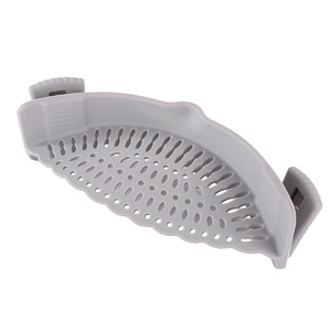 Colador ajustable de silicona <span class=keywords><strong>para</strong></span> cocina con clip <span class=keywords><strong>para</strong></span> todas las ollas y sartenes listo <span class=keywords><strong>para</strong></span> enviar Material plástico - Product Image 6