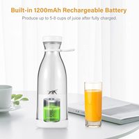 Draagbare Juicer Blender 380Ml Elektrische Fruitpers Usb Opladen Citroen Sinaasappel Fruit Juicing Cup Smoothie Blender Machine