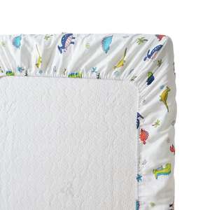 Hot Sale Waterproof Baby <strong>Cot</strong> <strong>Bedsheet</strong> 100% Organic Combed Cotton Crib Breathable Fitted Bed Sheet - Product Image 3