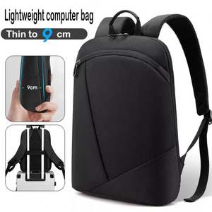 Mochila Ligera y Delgada para Portátil de Negocios, para Hombre, Negra, Impermeable, de Nailon, para Computadora, para Estudiantes Universitarios y Escolares - Product Image 6