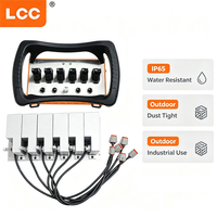Grue mobile sur camion, télécommande radio, kit complet avec récepteur et tiges de commande, 6 joysticks à commande proportionnelle, IP65, 100 m sans fil
