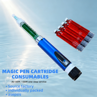 Flacon en verre borosilicate transparent stérile de 3 ml, très vendu, pour l'emballage de liquides de soin de la peau avec couvercle en aluminium
