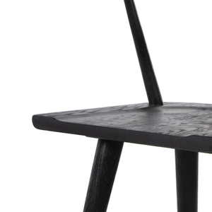 Taburete de Bar Ripley de Roble Negro, Chapa de Roble, Roble Macizo, Taburete Alto Resistente de Roble Negro para Bar en Casa y Comedor - Product Image 6