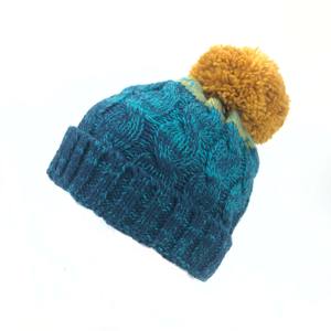 <span class=keywords><strong>2023</strong></span> Precio de fábrica Sombreros de punto de <span class=keywords><strong>invierno</strong></span> con pompón azul más populares - Product Image 3