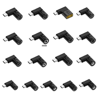 Adaptateur convertisseur PD pour chargeur d'ordinateur portable 90 degrés 65W 7.4*5.0mm DC femelle vers USB C mâle avec protection contre les courts-circuits