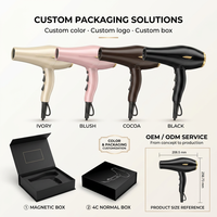 Sèche-cheveux ionique professionnel 2600W pour usage domestique et en salon, moteur AC puissant et silencieux pour applications en extérieur et hôtelières