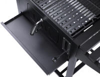 Chariot facile à nettoyer, table pliable double face, nouvelles idées de produits, ensemble de barbecue au charbon de bois pour la cuisine, acier inoxydable, 25 kg