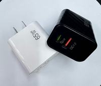 Adaptateur secteur USB-C GAN PD65W d'origine, chargeur mural à charge rapide EU US UK 65W Type-C pour téléphone 17 1615 14, chargeur à charge rapide