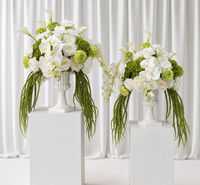 EG-S284 Bouquet de fleurs élégant pour mariage, arrangement floral de luxe en soie, centre de table pour réception, événement, fête, scène