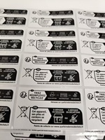 Autocollant d'étiquette adhésive imprimé étanche en PVC personnalisé de haute qualité d'impression numérique directe d'usine professionnelle pour électrique