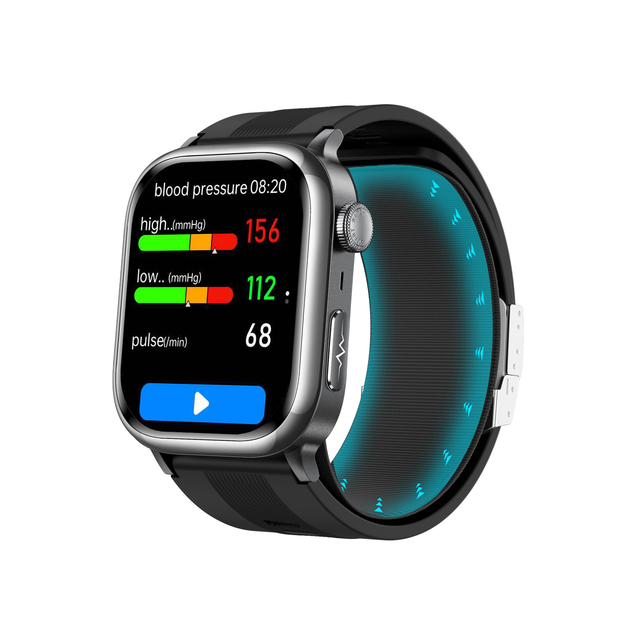 2.01" AMOLED Screen Health Smart Watch Call Air Pump Blood Pressure Blood Oxygen Sleep Monitoring Medical Watch