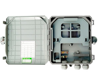 Boîtier de distribution de fibre optique FTTH 8 cœurs, boîtier de distribution PLC 1*8 en cassette, étanche en ABS, à montage mural