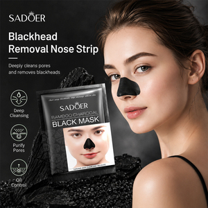 SADOER Bandelettes Purifiantes au Charbon de Bambou pour Points Noirs – Nettoyage Profond des Pores – Masque Nasal Personnalisable avec Logo – Tous Types de Peau - Product Image 3