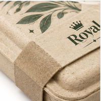 Boîte d'emballage personnalisée en pâte à papier avec manchon logo, boîte cadeau biodégradable en pâte moulée pour savon, bijoux, cosmétiques, DIY, écologique