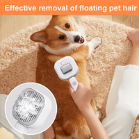 Brosse de toilettage pour animaux de compagnie en silicone et plastique, rechargeable, pour chats et chiens, utilisation à domicile