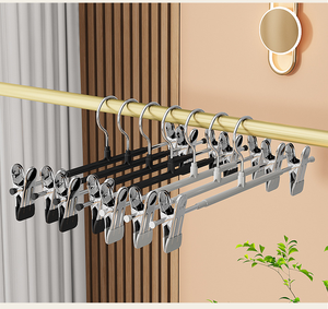 Porte-pantalons en plastique à clipser, sans couture, antidérapant, en acier inoxydable, pour suspendre les jupes, séchage, clip de suspension pour vêtements, <span class=keywords><strong>cintres</strong></span> en métal pour la maison - Product Image 2