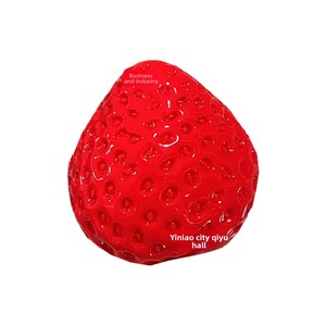 Oil-Glow Big Strawberry <b>Squishy</b> TPR High Quality Handmade Sensory Fidget Squeeze Toy Anxiety Relief Stress-Relief DIY Unisex - Product Image 5