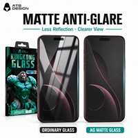 Protection d'écran en verre trempé ATB pour iPhone 18 AG mat, 9H, anti-traces de doigts, anti-reflets, anti-statique, anti-explosion