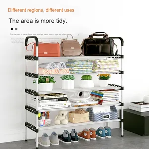 Modern Multi-Layer <strong>Shoe</strong> Rack Dust-Proof <strong>Small</strong> Household <strong>Storage</strong> with Door Simple Design for Bedroom - Product Image 3