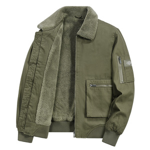 Chaqueta de Invierno <span class=keywords><strong>para</strong></span> <span class=keywords><strong>Hombre</strong></span>, Chaqueta de Camionero Gruesa y Cálida con Forro de Sherpa y Bolsillos - Product Image 2